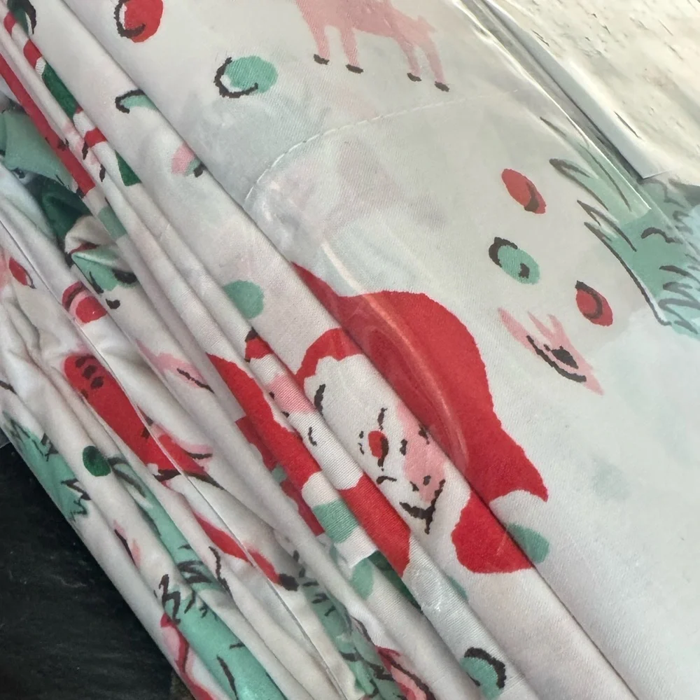CATH KIDSON “ditsy deer” pink Christmas sheet set/ full size (I have more sizes)